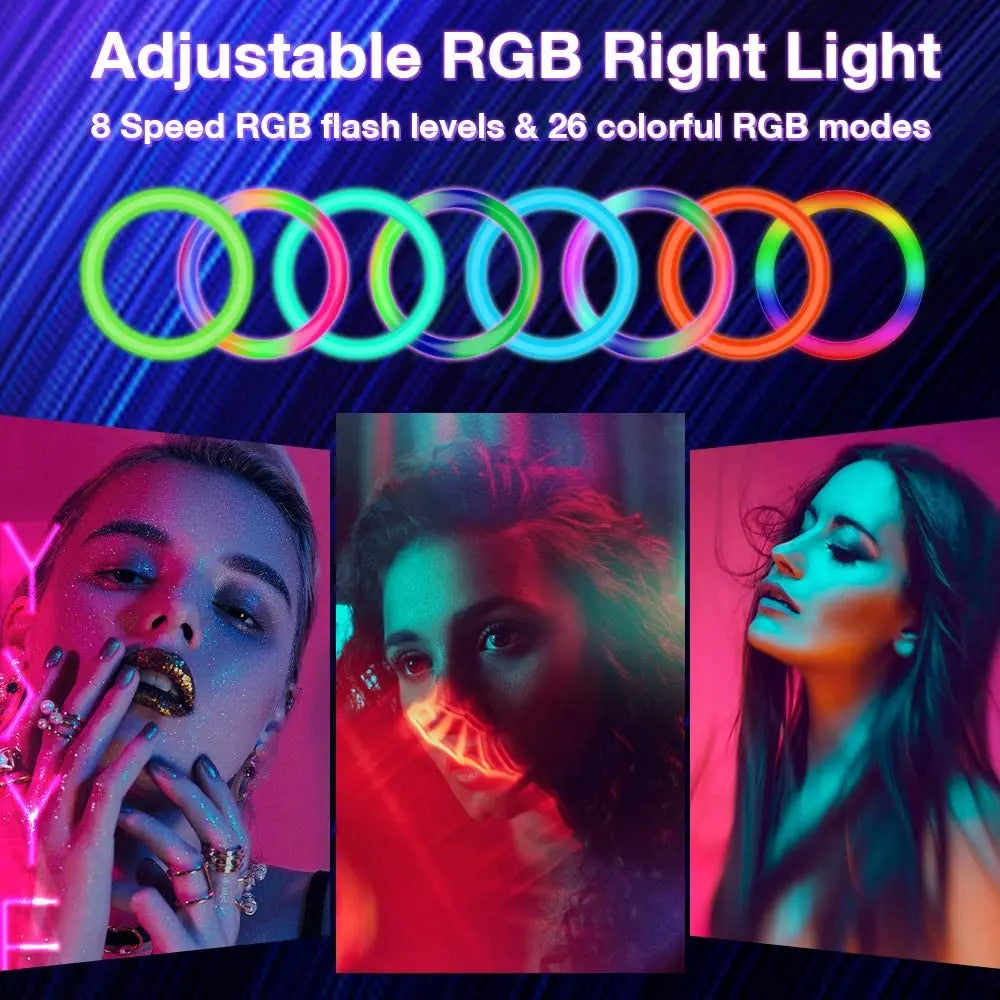 RGB Ring Light Lamp Ring Round With Remote Control