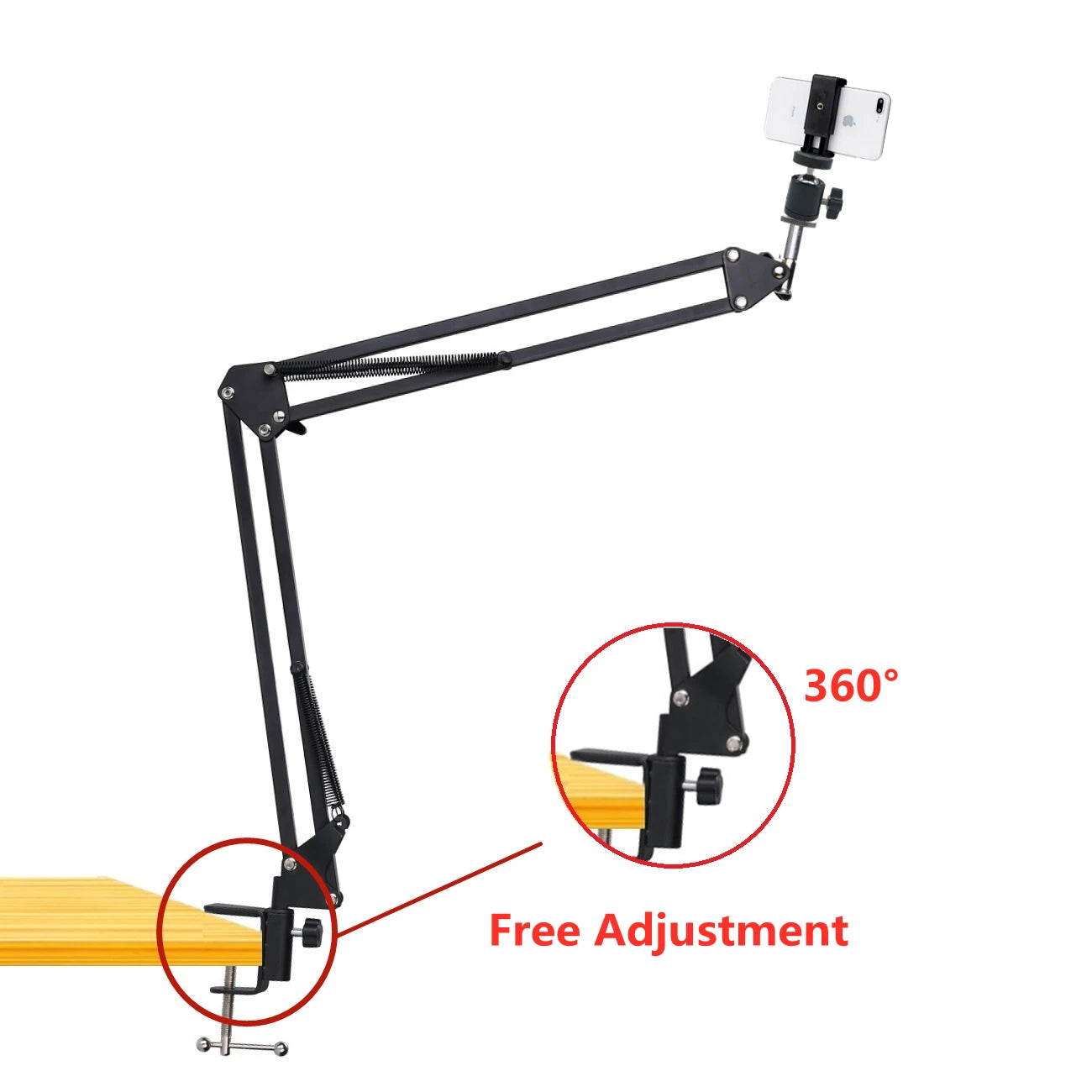 Mobile Camera tripod Table Stand Set With Phone Holder