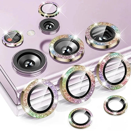 Metal Diamond Camera Lens Protector Glass