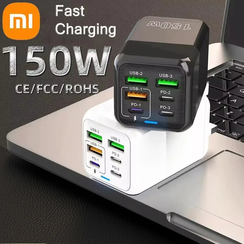 Xiaomi 150W Super Quick Charger  6 Ports PD Type C