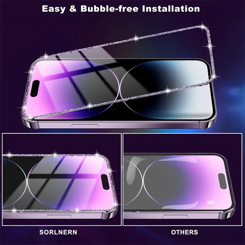 Bling Glitter Tempered Glass Film Screen Protector