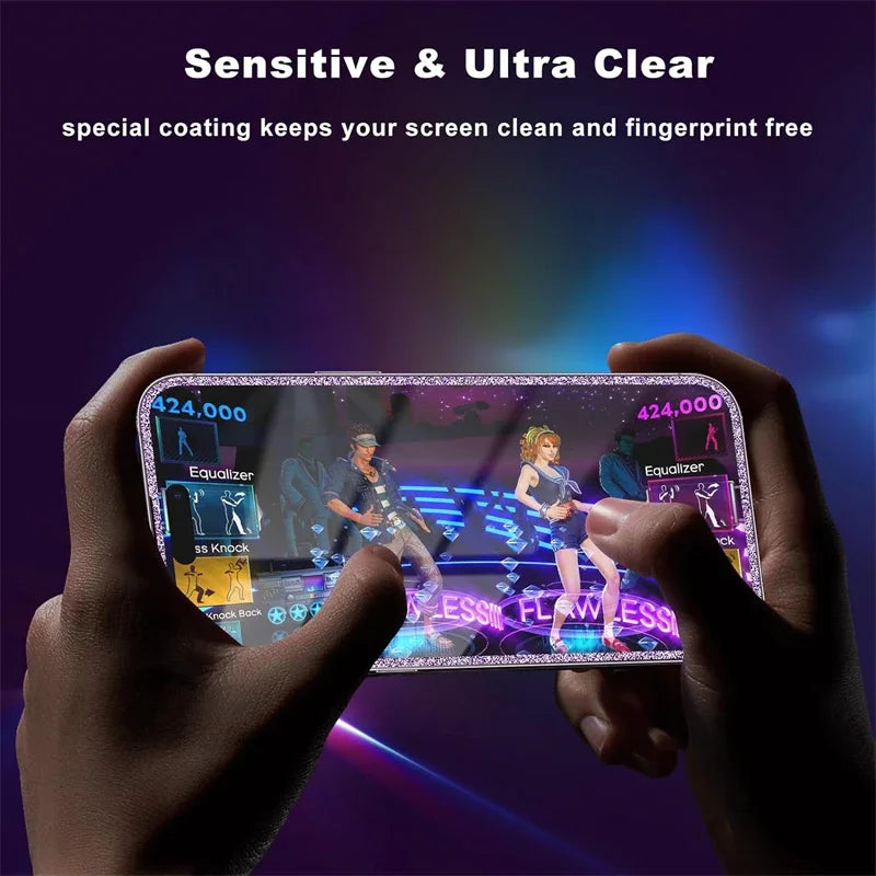 Bling Glitter Tempered Glass Film Screen Protector