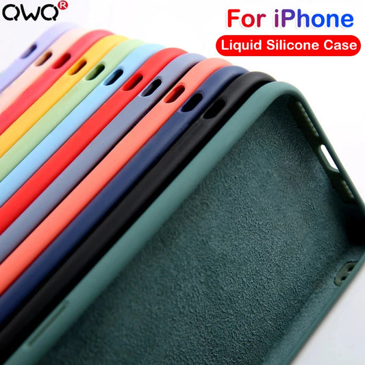 Luxury Liquid Silicone Shockproof Cover For iPhone