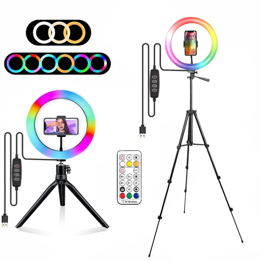 RGB Ring Light Lamp Ring Round With Remote Control